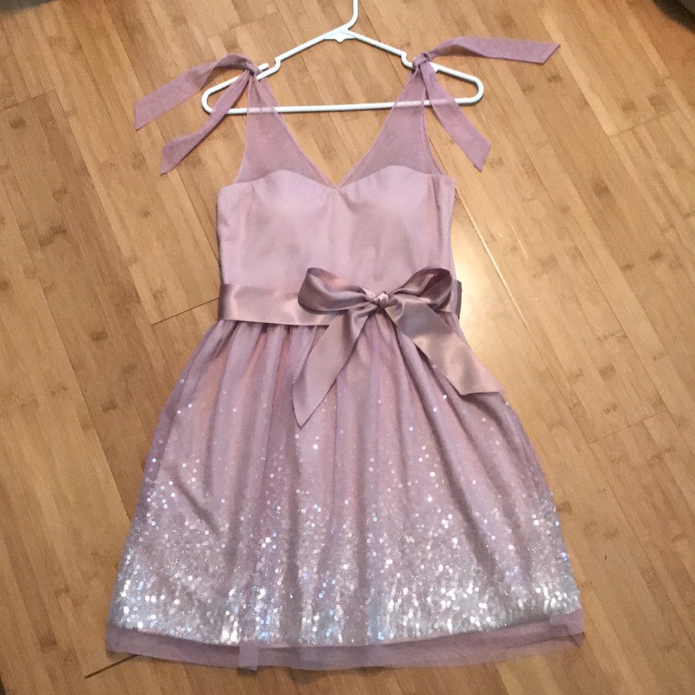 Delia’s pink sparkle semi formal dress